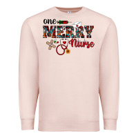 Pale Pink one merry nurse western Premium Sweatshirt - RanaPortraitStore
