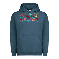 Pigment Midnight Navy love vibes and valentines Urban Hoodie - AdoDesignShop