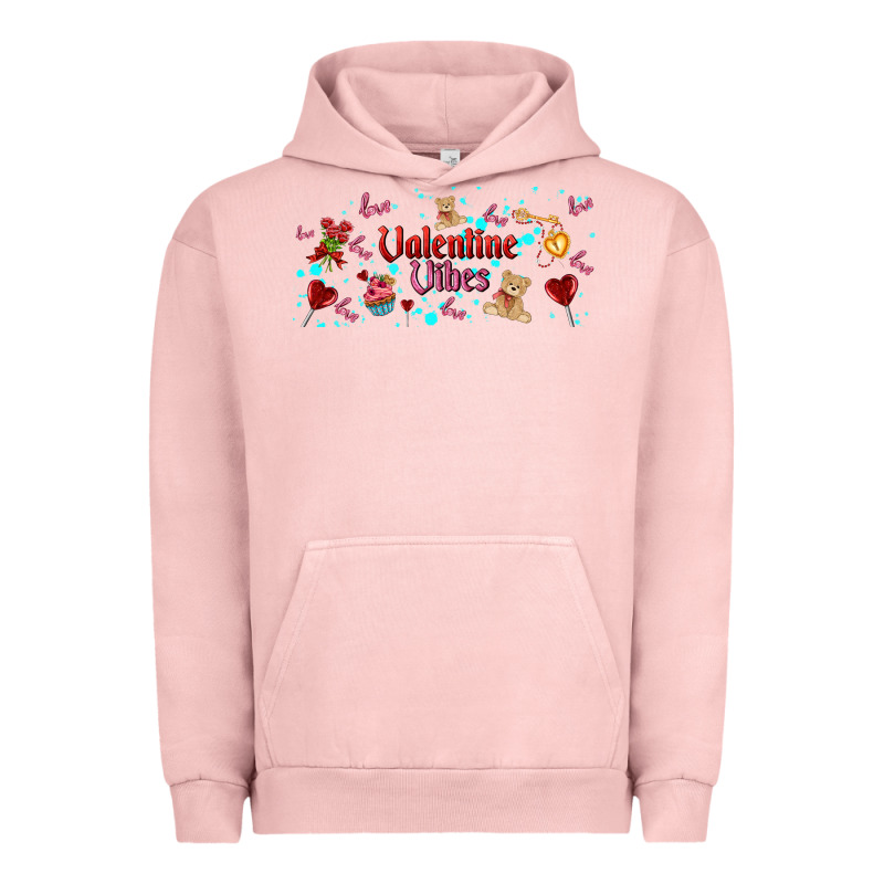 Love Vibes And Valentines Urban Hoodie by AdoDesignShop | Teevron