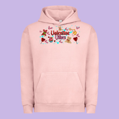 Love Vibes And Valentines Urban Hoodie Designed By Adodesignshop