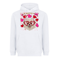 White Valentine's day white pomeranian Heavyweight Hoodie - RanaPortraitStore