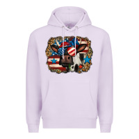 Lilac 4th of july cow Premium Hoodie - Jasminsmagicworld