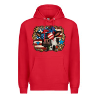 Red 4th of july cow Premium Hoodie - Jasminsmagicworld
