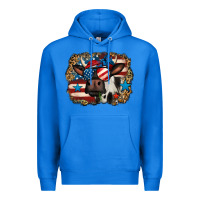 True Royal 4th of july cow Premium Hoodie - Jasminsmagicworld