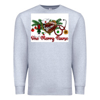 Heather Grey one merry nurse Premium Sweatshirt - RanaPortraitStore