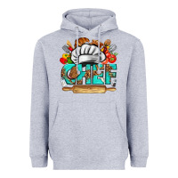 Heather Grey chef Heavyweight Hoodie - texasbilliewilder