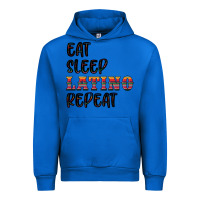 Cobalt eat sleep latino repeat Urban Hoodie - BundleAndBundleShop