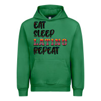 Emerald eat sleep latino repeat Urban Hoodie - BundleAndBundleShop