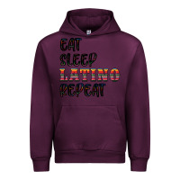 Mauve Wine eat sleep latino repeat Urban Hoodie - BundleAndBundleShop