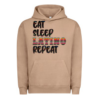 Pigment Burro eat sleep latino repeat Urban Hoodie - BundleAndBundleShop