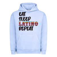 Pigment Grape Ice eat sleep latino repeat Urban Hoodie - BundleAndBundleShop