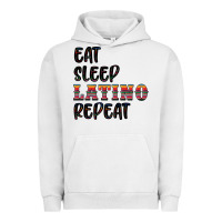 Pigment Lunar Rock eat sleep latino repeat Urban Hoodie - BundleAndBundleShop