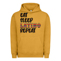 Pigment Peanut Butter eat sleep latino repeat Urban Hoodie - BundleAndBundleShop