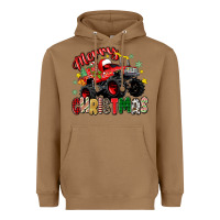 Toasted Coconut merry christmas truck Heavyweight Hoodie - Zillion Design Studio