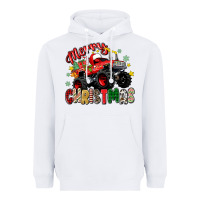 White merry christmas truck Heavyweight Hoodie - Zillion Design Studio