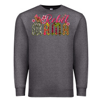 Charcoal Heather rebel mama Premium Sweatshirt - texasbilliewilder