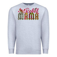 Heather Grey rebel mama Premium Sweatshirt - texasbilliewilder