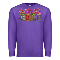 Purple rebel mama Premium Sweatshirt - texasbilliewilder