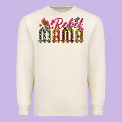 Rebel Mama Premium Sweatshirt Designed By Texasbilliewilder