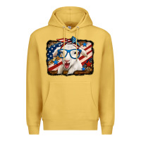 Antique Gold 4th of july baby sheep Premium Hoodie - Jasminsmagicworld
