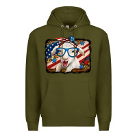 Army Green 4th of july baby sheep Premium Hoodie - Jasminsmagicworld