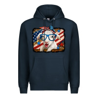 Navy 4th of july baby sheep Premium Hoodie - Jasminsmagicworld