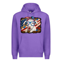 Purple 4th of july baby sheep Premium Hoodie - Jasminsmagicworld