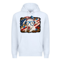 White 4th of july baby sheep Premium Hoodie - Jasminsmagicworld