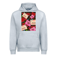 Heather Grey love letters with roses  air Urban Hoodie - AdoDesignShop