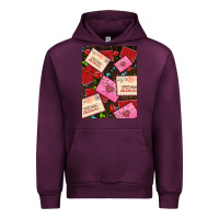 Mauve Wine love letters with roses  air Urban Hoodie - AdoDesignShop