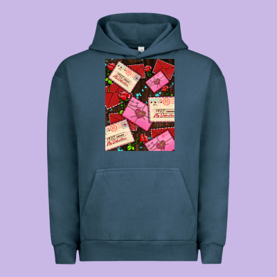 Love Letters With Roses  Air Urban Hoodie Designed By Adodesignshop
