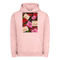 Pigment Salmon love letters with roses  air Urban Hoodie - AdoDesignShop