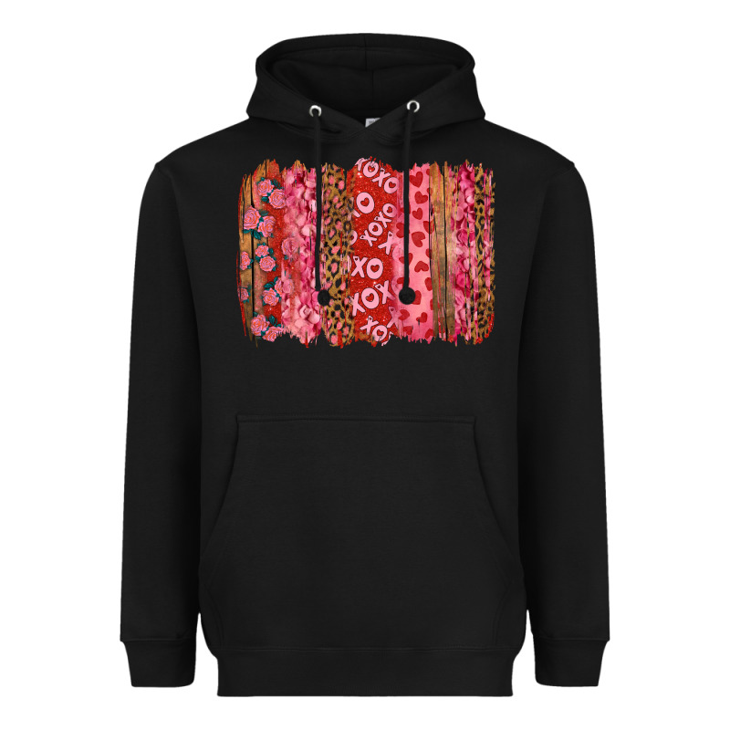 Valentine's Day Brushstrokes With Roses Heavyweight Hoodie by RanaPortraitStore | Teevron