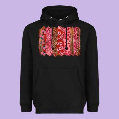 Heavyweight Hoodie Valentine's Day Brushstrokes with Roses