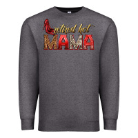 Charcoal Heather retired hot mama Premium Sweatshirt - texasbilliewilder