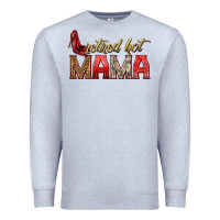 Heather Grey retired hot mama Premium Sweatshirt - texasbilliewilder