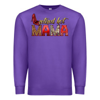 Purple retired hot mama Premium Sweatshirt - texasbilliewilder