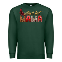 Sports Green retired hot mama Premium Sweatshirt - texasbilliewilder