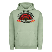 Pigment Oil Green me de la herencia hispana hand fan Urban Hoodie - BundleAndBundleShop