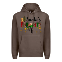 Coffee santa's favorite elf Premium Hoodie - AdoDesignShop