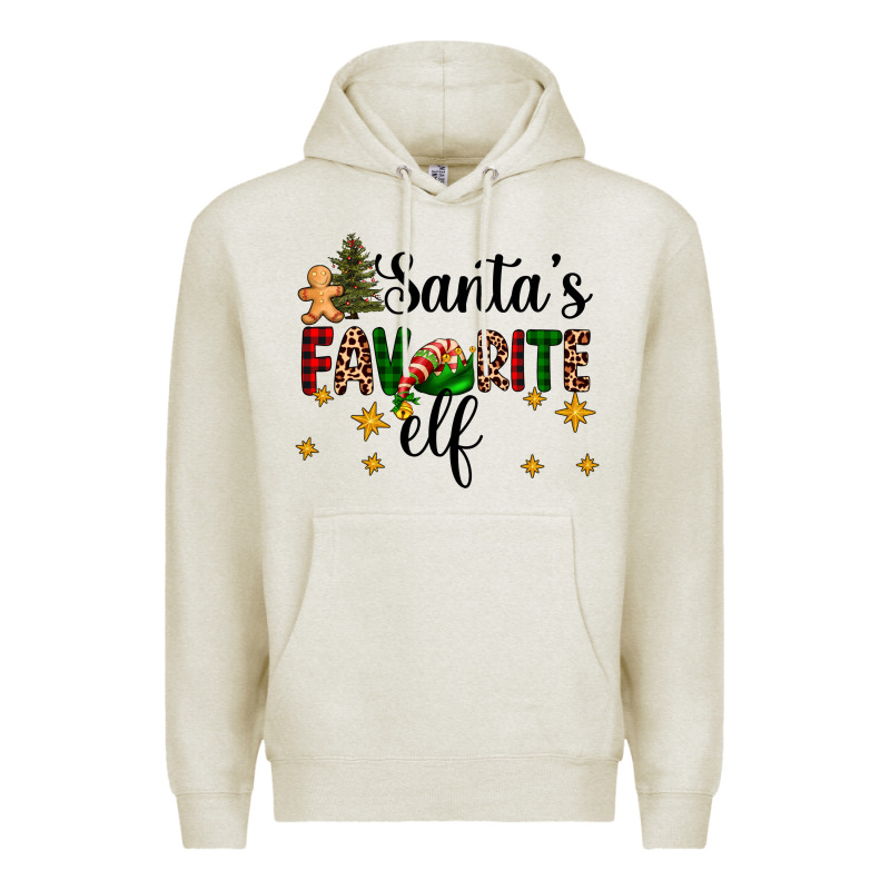 Santa's Favorite Elf Premium Hoodie by AdoDesignShop | Teevron
