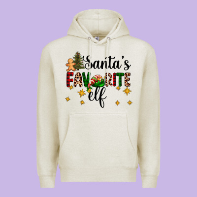 Santa's Favorite Elf Premium Hoodie Designed By Adodesignshop
