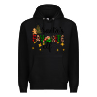 Black santa's favorite elf Premium Hoodie - AdoDesignShop