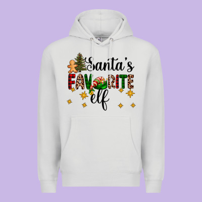 Santa's Favorite Elf Premium Hoodie Designed By Adodesignshop