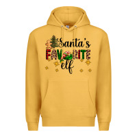 Mustard santa's favorite elf Premium Hoodie - AdoDesignShop