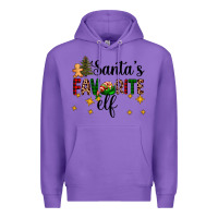 Purple santa's favorite elf Premium Hoodie - AdoDesignShop