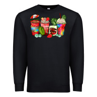 Black strawberry coffee cups Premium Sweatshirt - Zillion Design Studio