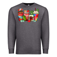 Charcoal Heather strawberry coffee cups Premium Sweatshirt - Zillion Design Studio