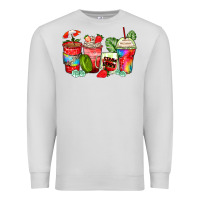 Dove Grey strawberry coffee cups Premium Sweatshirt - Zillion Design Studio
