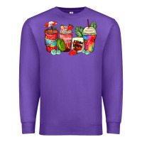Purple strawberry coffee cups Premium Sweatshirt - Zillion Design Studio